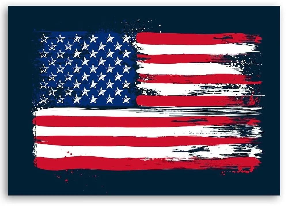 Gario Obraz na plátne Americká vlajka - Dr.Monekers Rozmery: 60 x 40 cm