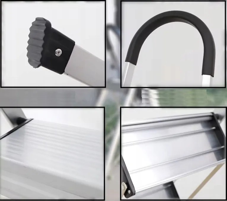 CROWNMAN Skladací 4-stupňový rebrík pre domácnosť