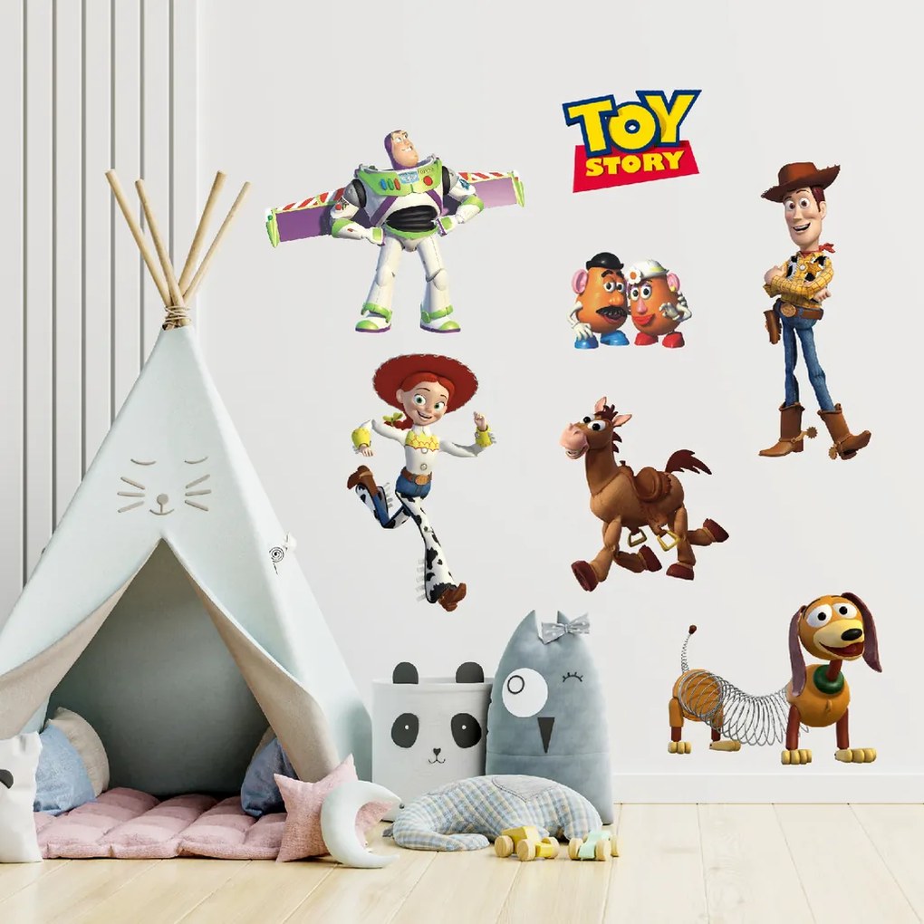 Toy Story - textilná nálepka na stenu