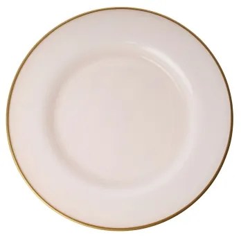 18-dielna jedálenská súprava, béžová/zlatá, porcelán