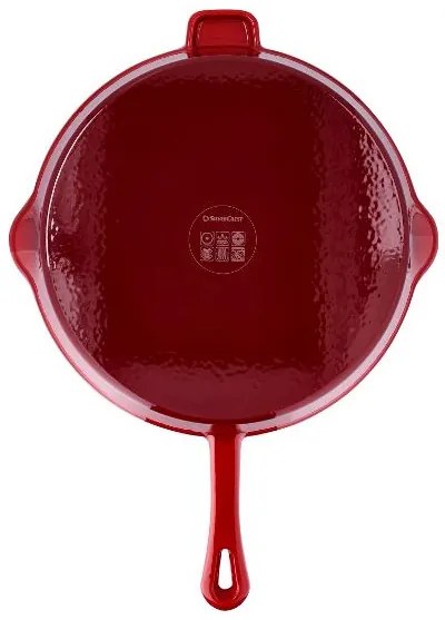 Silvercrest®  Liatinová panvica Premium, 30 cm (červená)  (100393139)