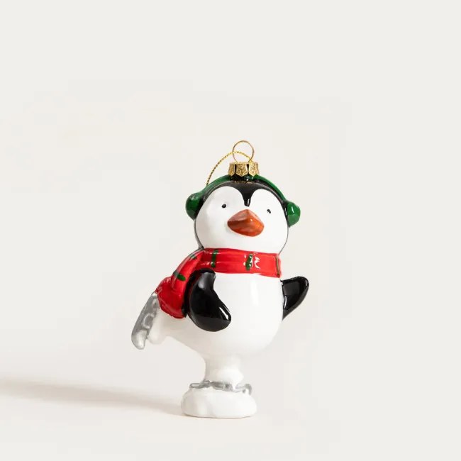 Závesná vianočná dekorácia EVI RED tučniak 753732