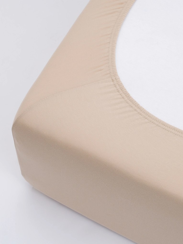 Jersey plachta s elastanom Deluxe 120 × 200 cm – béžová