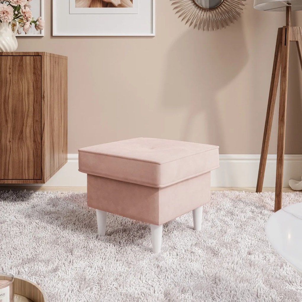 PODNOŽKA BRUNO BIELE ROVNÉ NOHY