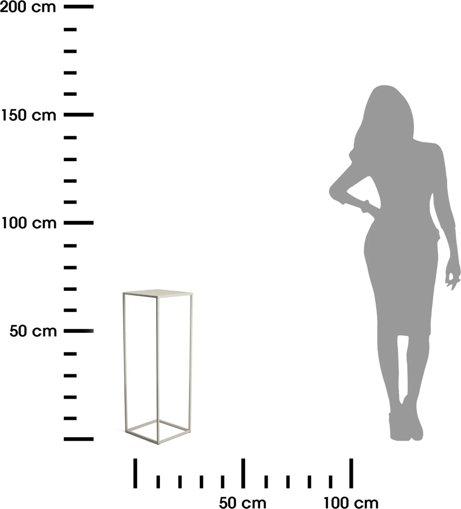 STOJAN NA KVETINÁČ SIMPLE 70X24X24 CM BÉŽOVÁ