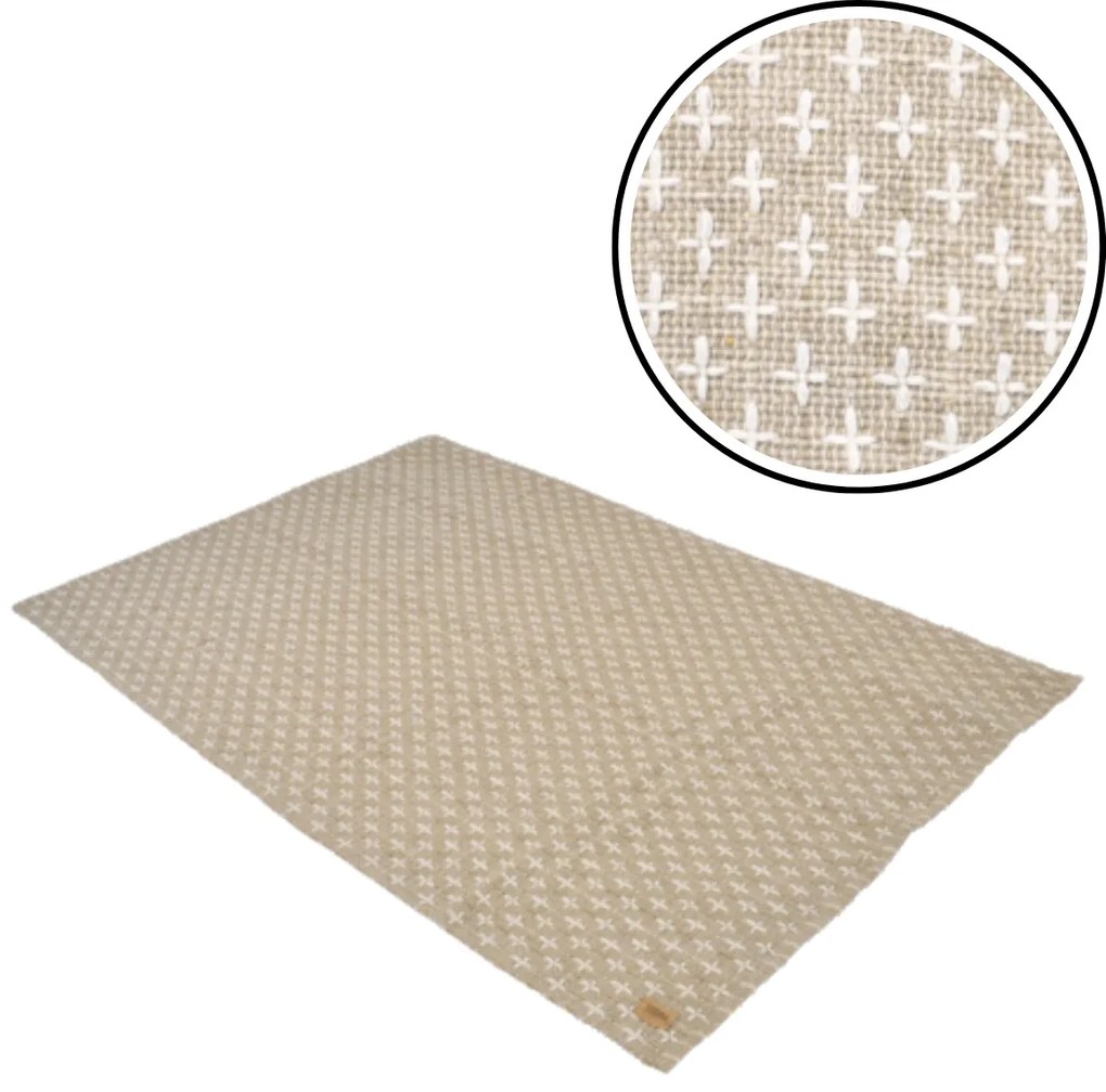 Koberec ESQUINA 140x200 cm, hnedý