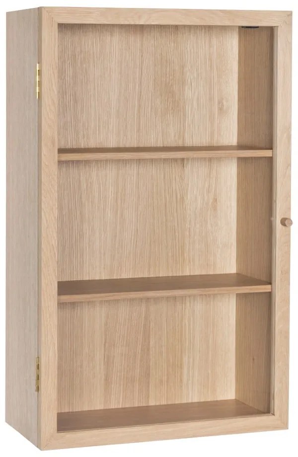 Závesná vitrína v dekore duba v prírodnej farbe 50x80 cm Panorama – Hübsch