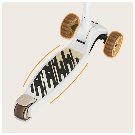 Lionelo - Detská kolobežka 2v1 FRANKY biela/béžová