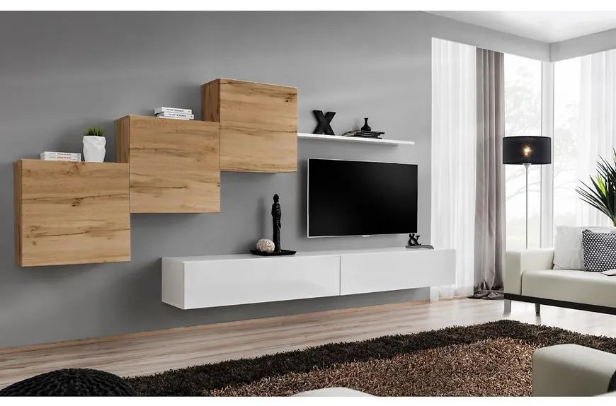 Obývacia stena Switch X Wotan/Biely