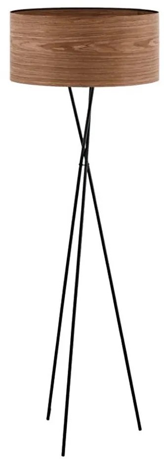 Eglo 33705 - Stojacia lampa CANNAFESCA 1xE27/60W/230V hnedá/čierna