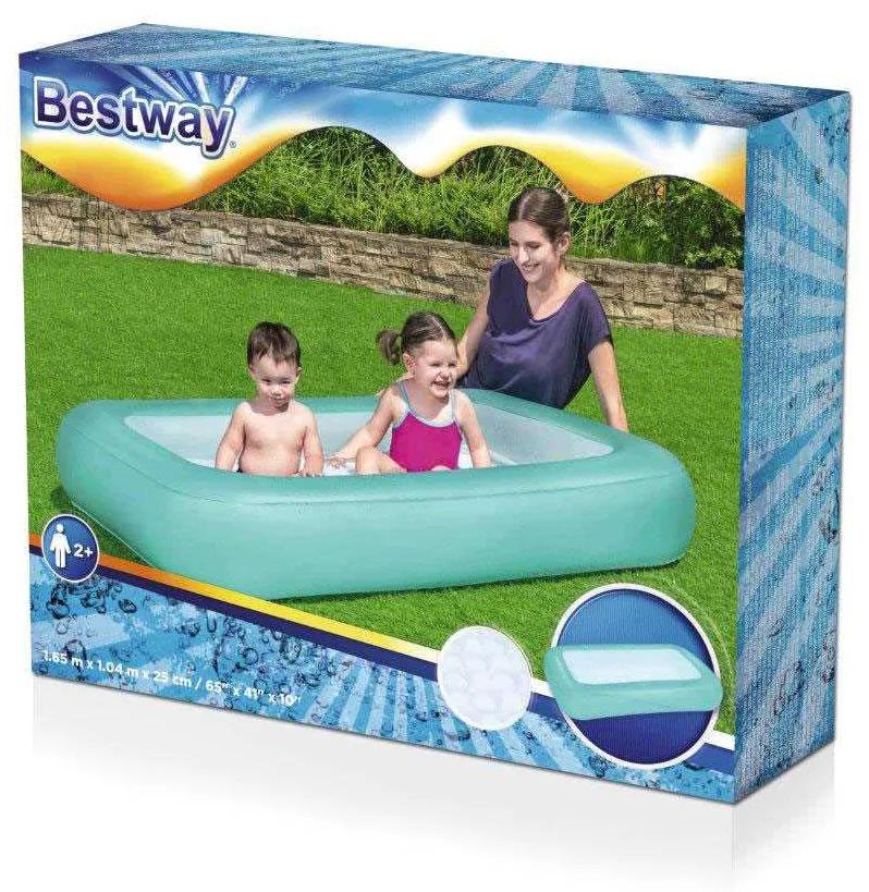 Detský nafukovací bazén Bestway 165x104x25 cm azurový