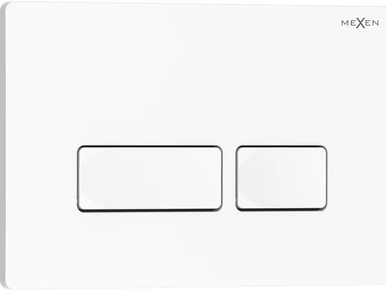 Mexen Tex 04, tlačidlo na splachovanie, biela lesklá, 6104-01