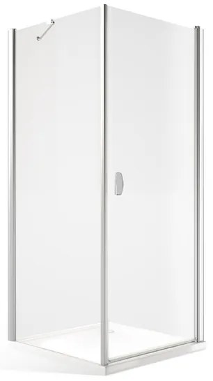 Roltechnik Štvorcový alebo obdĺžnikový sprchovací kút DCO1 + DB - otváracie dvere s pevnou stenou 90 cm 90 cm