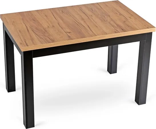 Jedálenský stôl RUBEN 120–160 cm dub CRAFT/čierny