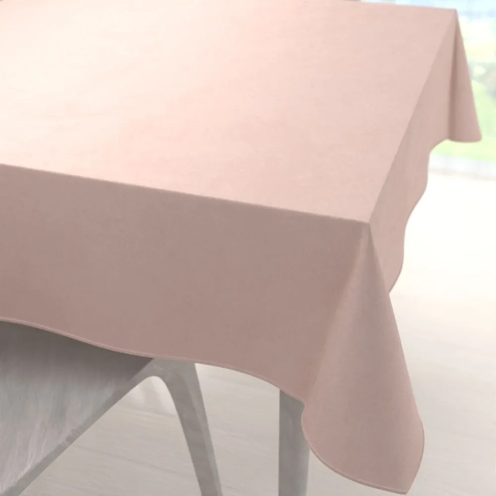 Biante Veľký zamatový štvorcový obrus Velvet Prémium SVP-043 Púdrovo ružový 150x150 cm