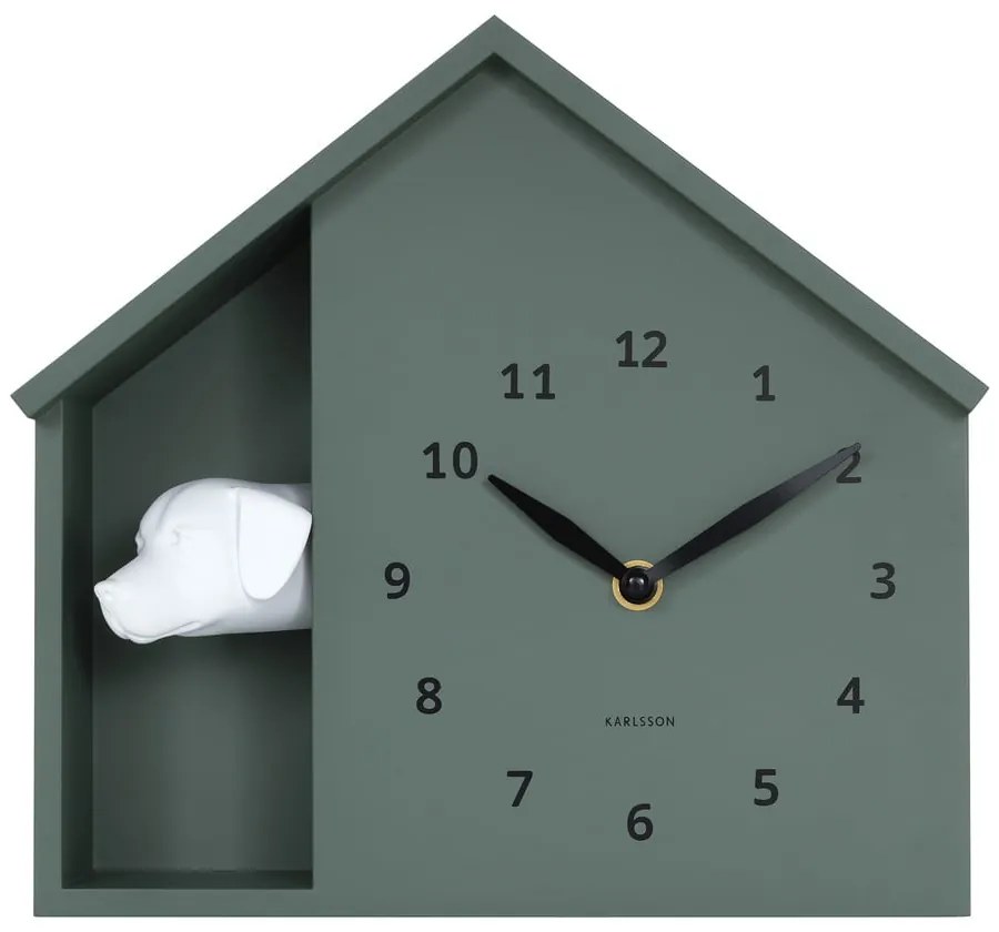 Nástenné hodiny Peeking Doggy – Karlsson