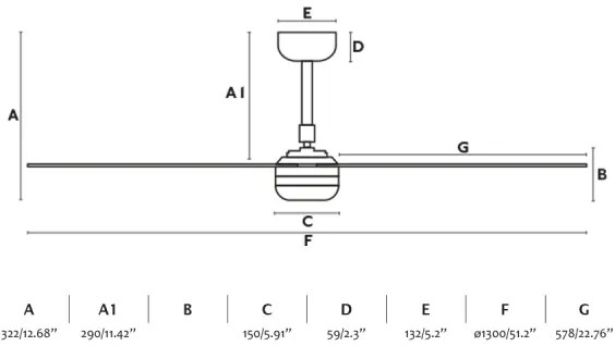 FARO 33817-21 - LED Stropný ventilátor PUNT LED/24W/230V hnedá/čierna + DO