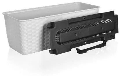 Truhlík samozavlaž.40 cm bílý