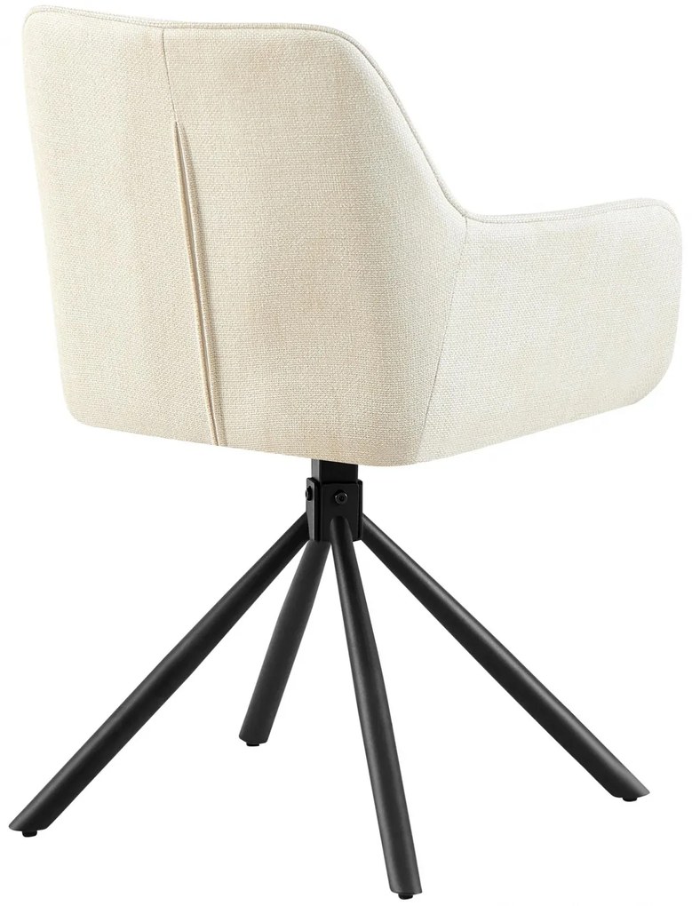 Židle Tipton, látka - krémová