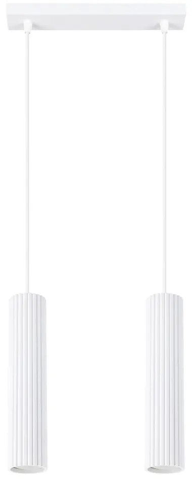 Biele závesné svietidlo Gleam – Sollux