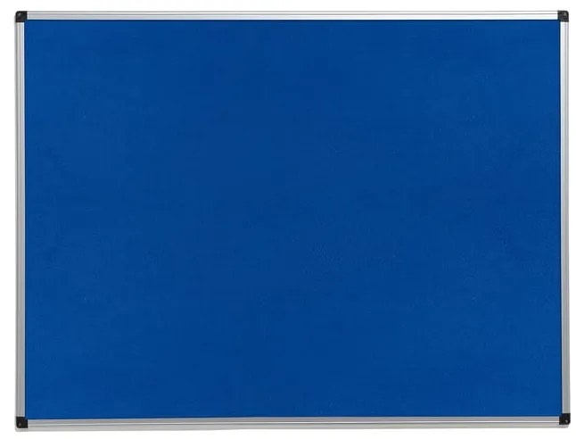 Nástenka s hliníkovým rámom MARIA, 1200x900 mm, modrá