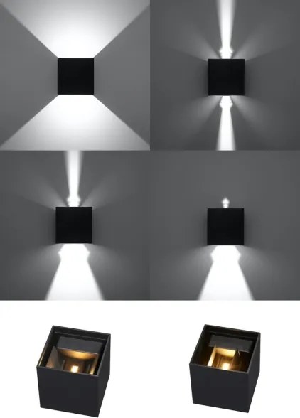 Vonkajšie nástenné svietidlo KIOTO 1xG9/5W/230V IP44 čierna