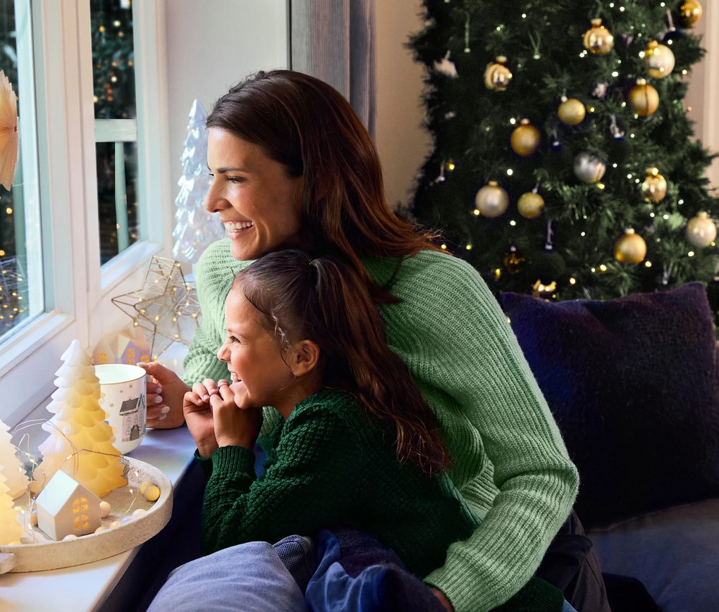 Dekoračné LED hviezdy, 2 ks, malé