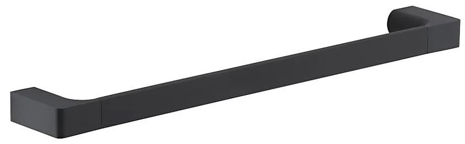 Gedy - Nástenný vešiak na uteráky PIRENEI 6,6x45 cm matná čierna