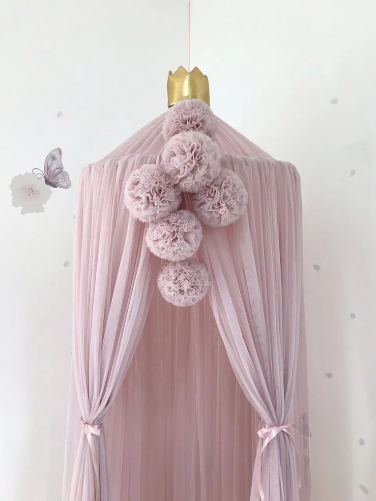 Girlanda Pom Pale Rose