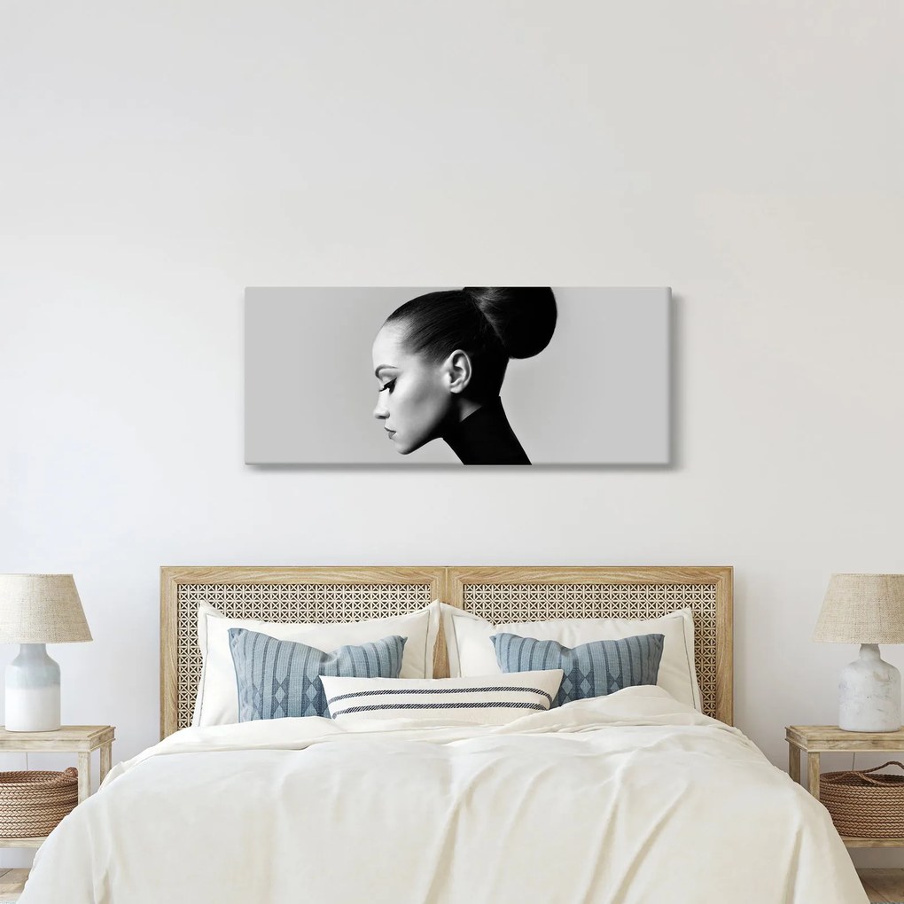 Obraz - Profil krásnej ženy (120x50 cm)