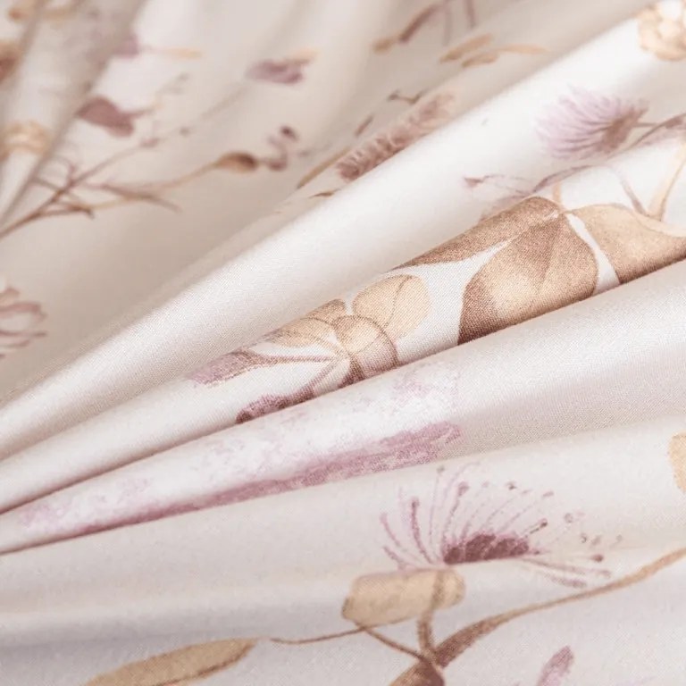 Flanelové obliečky z mikrovlákna BOTANIQUE béžovo-ružové Rozmer obliečky: 70 x 90 cm | 140 x 200 cm