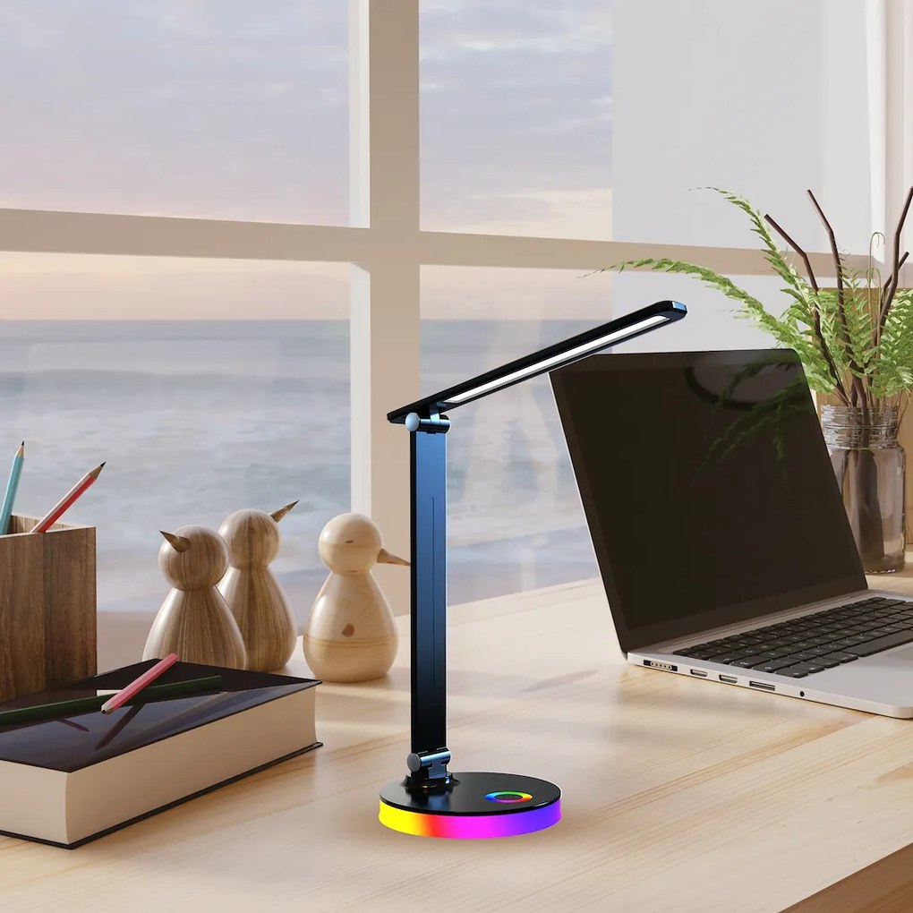 Stolná LED lampa Bruno, 1x LED 5w, 3000-6500k, b, RGB