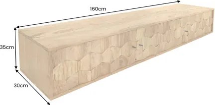 TV-skrinka 47770 Mystic 160cm Drevo Acacia - Komfort-nábytok