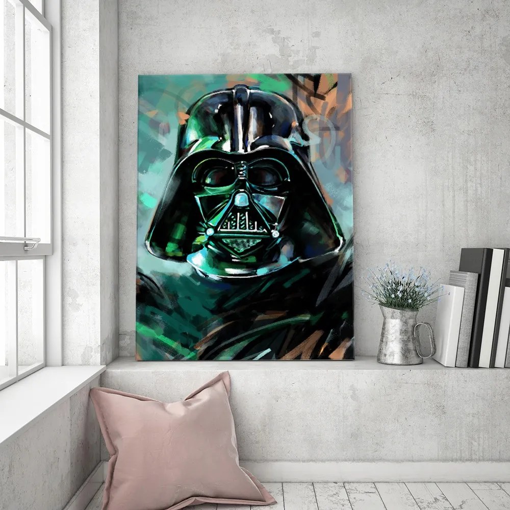 Gario Obraz na plátne Star Wars, portrét Darth Vader - Dmitry Belov Rozmery: 80 x 120 cm