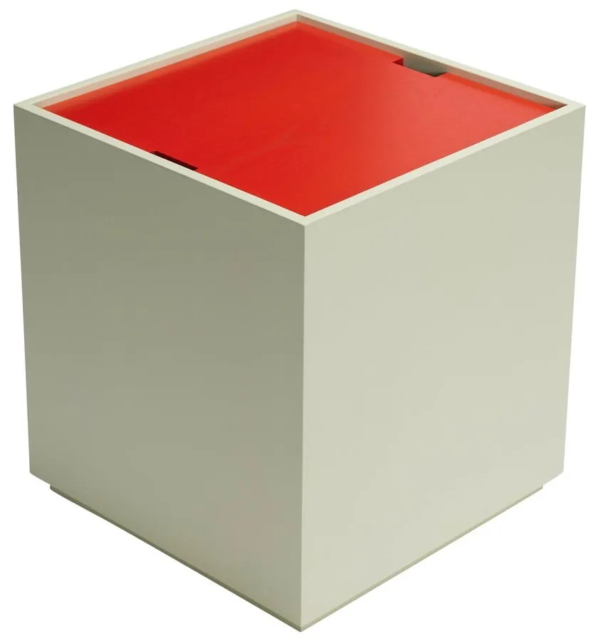 Truhlica z jaseňového dreva v červenej a svetlozelenej farbe 40x45 cm Vault – Hübsch