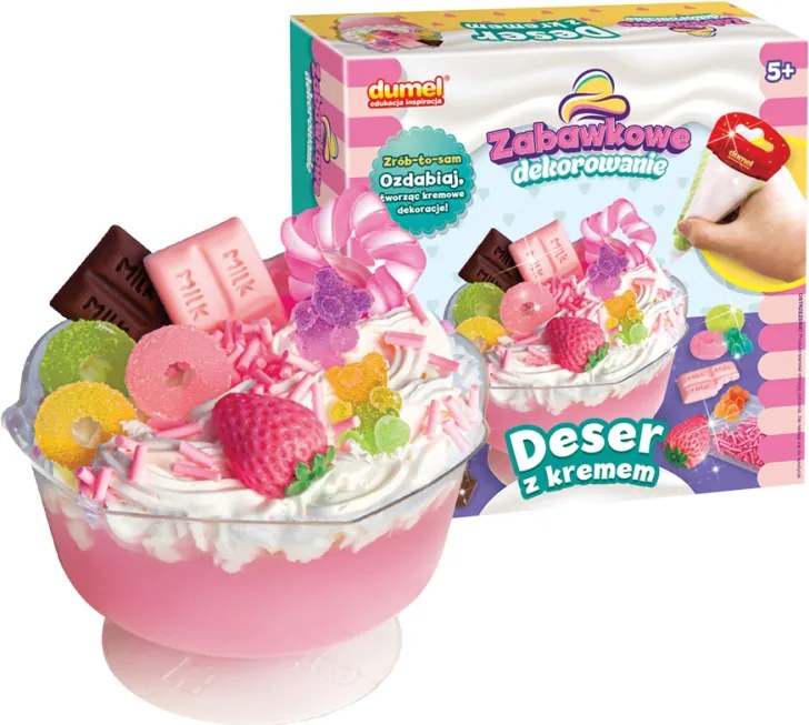 Dezert s krémom | Kreatívna sada Dumel Discovery – výroba squishy dezertu