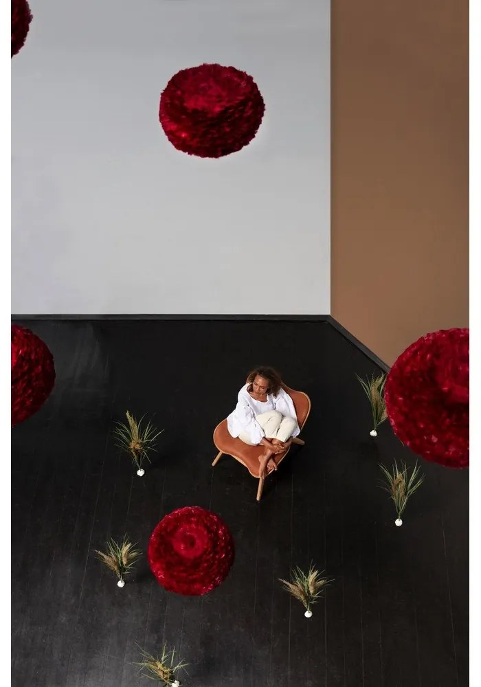 Vínovočervené tienidlo ø 35 cm Eos mini – UMAGE