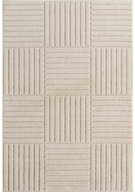 Koberec Square Art 3D krémový