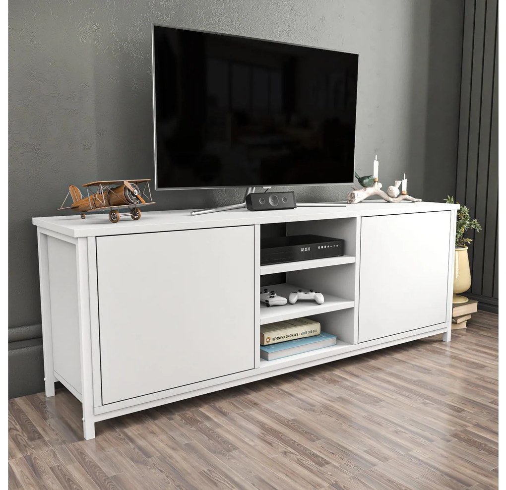 TV stolík Otosello (biela). Akcia -19%. Vlastná spoľahlivá doprava až k Vám domov. 1107344