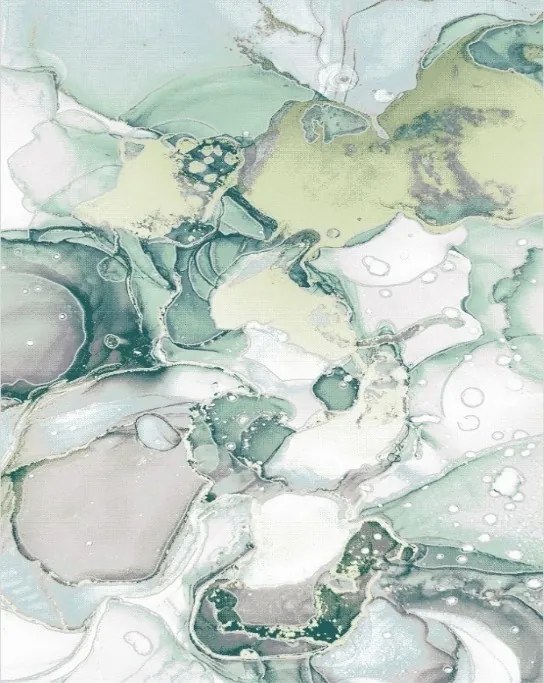 Koberec Myra 1531 GREEN – zeleno-biely vzorovaný obdĺžnik Rozmer: 160x220 cm