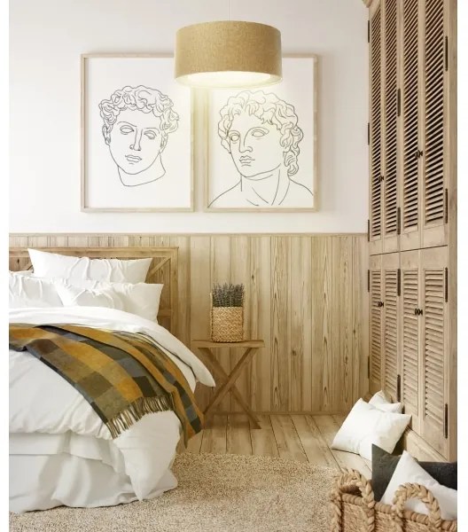 Luster na lanku BOHO TRINITI 1xE27/60W/230V hnedá