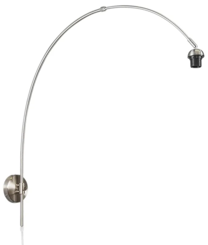 Moderná nástenná lampa oceľ bez tienidla - Boog