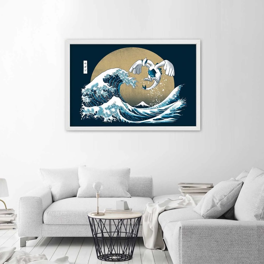 Gario Plagát Tsunami - japonský motív Farba rámu: Bez rámu, Rozmery: 30 x 20 cm