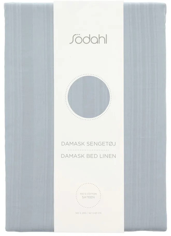 Svetlomodré damaškové obliečky na jednolôžko/predĺžené 140x220 cm Noble – Södahl