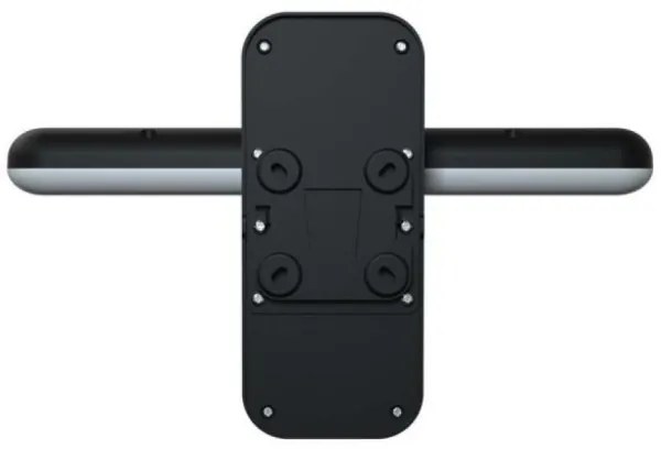 LED solárne nástenné svietidlo so senzorom LED/15W/3,2V 4000K/6000K IP65 čierne