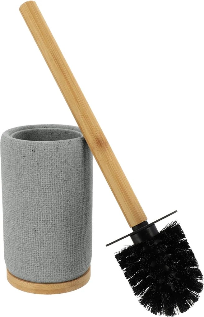 WC kefa Solena, sivá/s drevenými prvkami