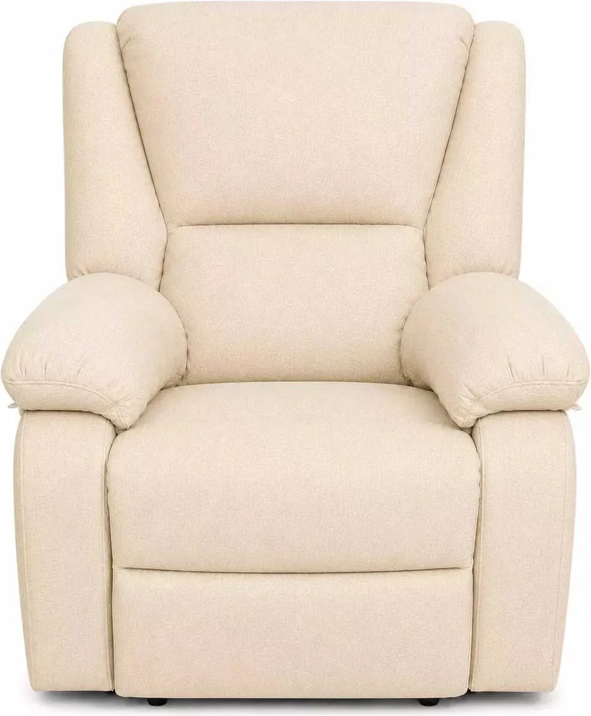 LuxuryForm DESIGN Televízne kreslo VELORA s polohovaním - béžové
