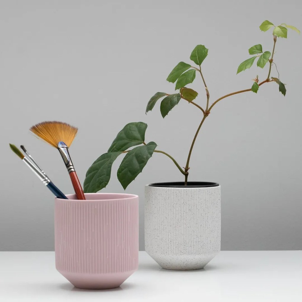 Kvetináč Paso púdrovo ružový