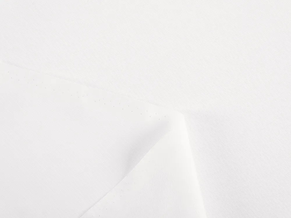 Biante Veľký oválny bavlnený keprový obrus KEP-001 Biely 240x280 cm