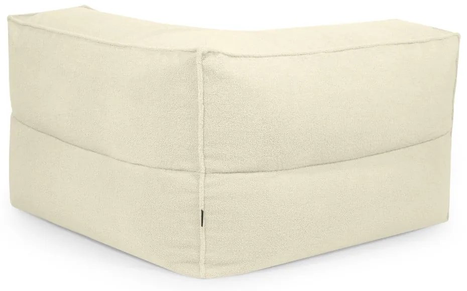 Hnedý sedací vak z textílie buklé Mass Corner 125 Right – SLOWDOWN